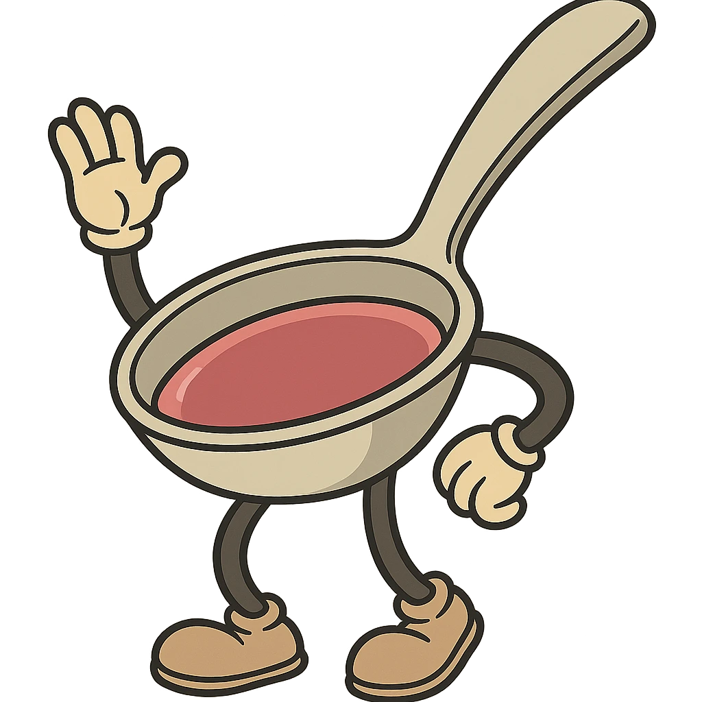 cartoon style medicine spoon, no face emoji