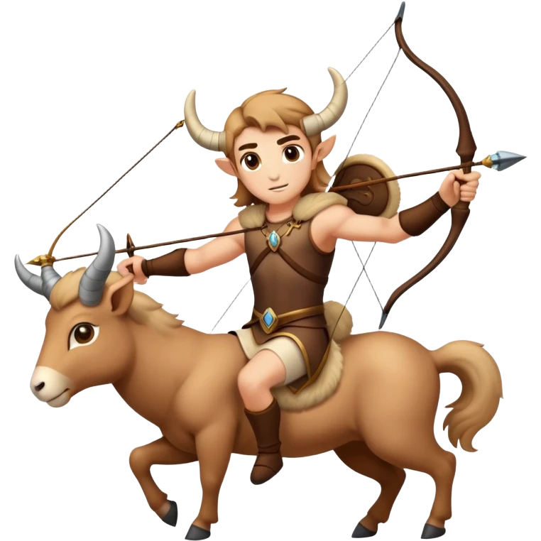 Sagittarius archer centaur victorious over Aries ram emoji