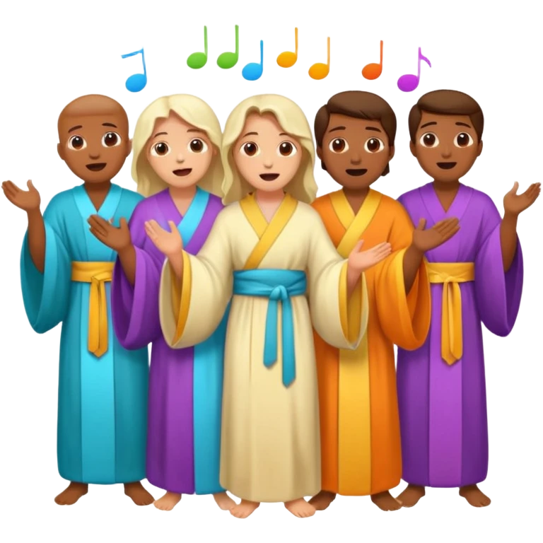 choir singing emoji