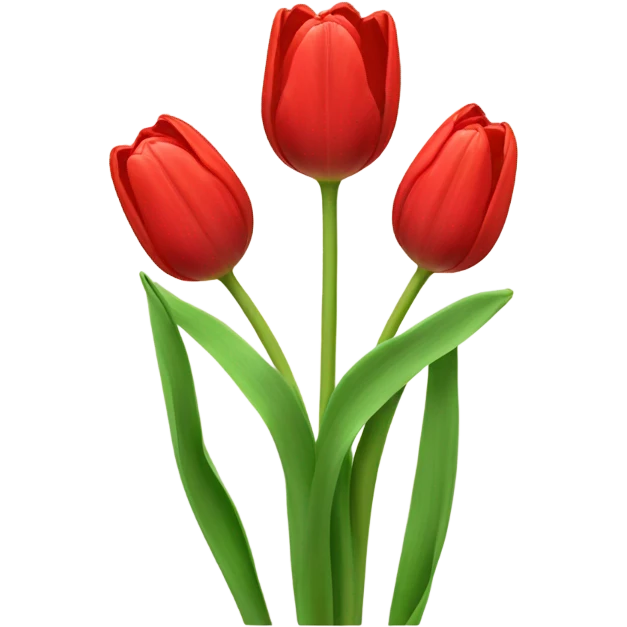 background composed of red tulips emoji