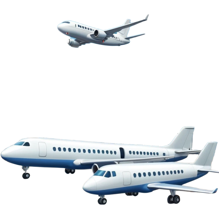 planes next to terminal building emoji