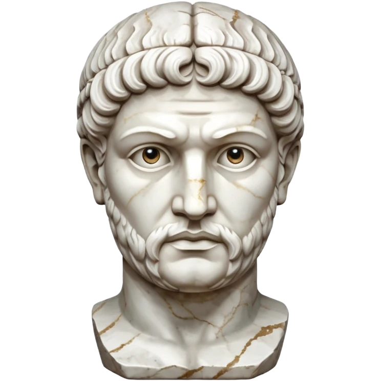 marble greek statue head  emoji