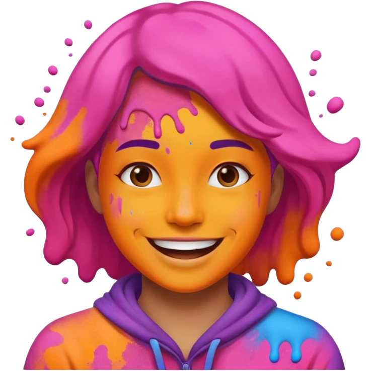 make a emohi for holi festival emoji