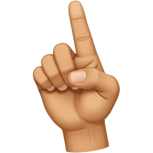 Mano asiendo seña de letra s emoji