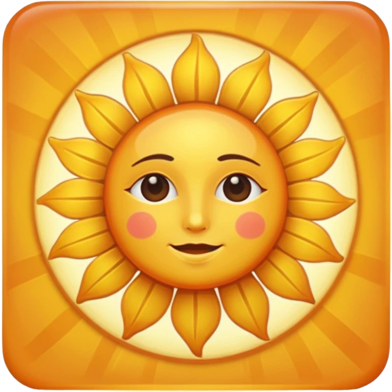 Bohemian sun emoji