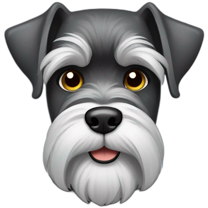 Grumpy schnauzer  emoji