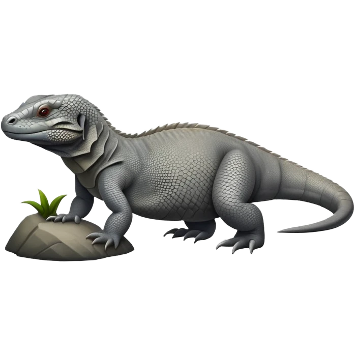 Komodo dragon grey  emoji