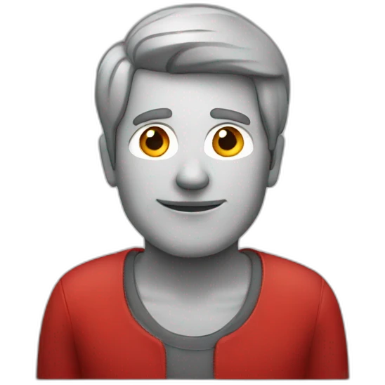 Man red emoji
