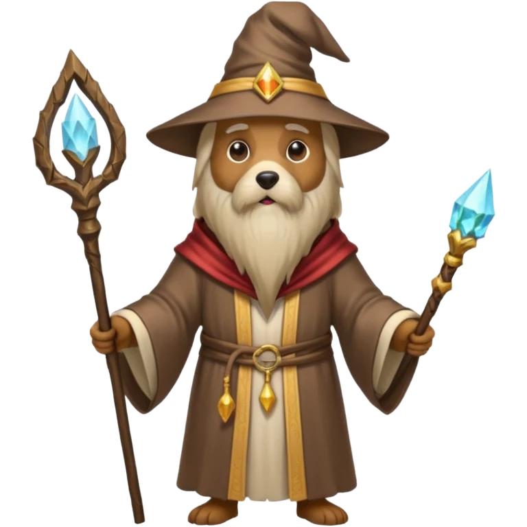Dog wizard emoji