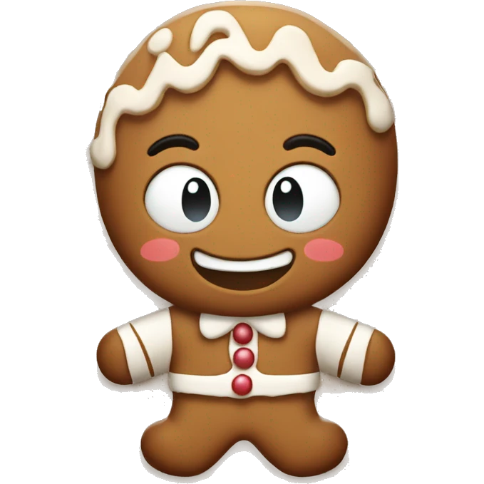 cute gingerbread emoji