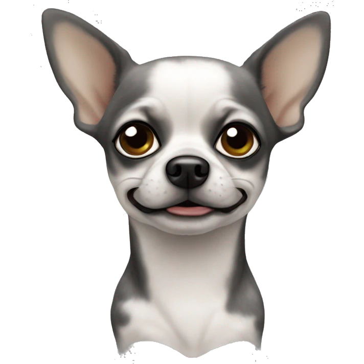 Chihuahua grey with black stains emoji