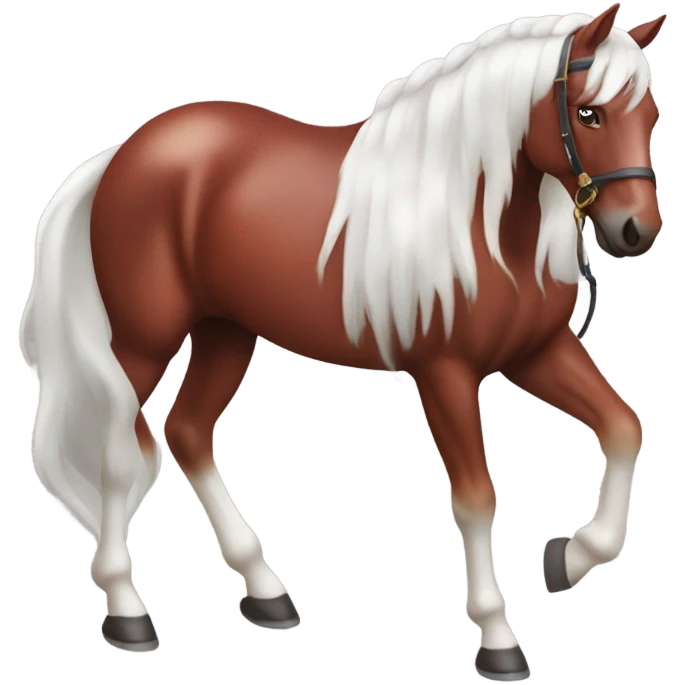 Caballo rojo emoji
