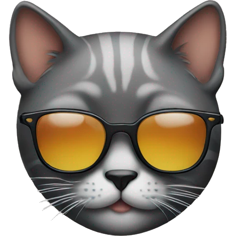 Cat with sunglasses emoji