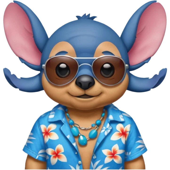 Stich en la playa emoji