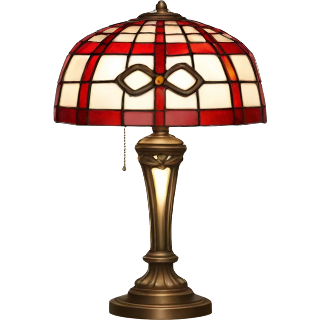 Tiffany lamp red emoji