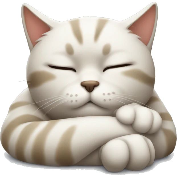 Sleepy cat emoji