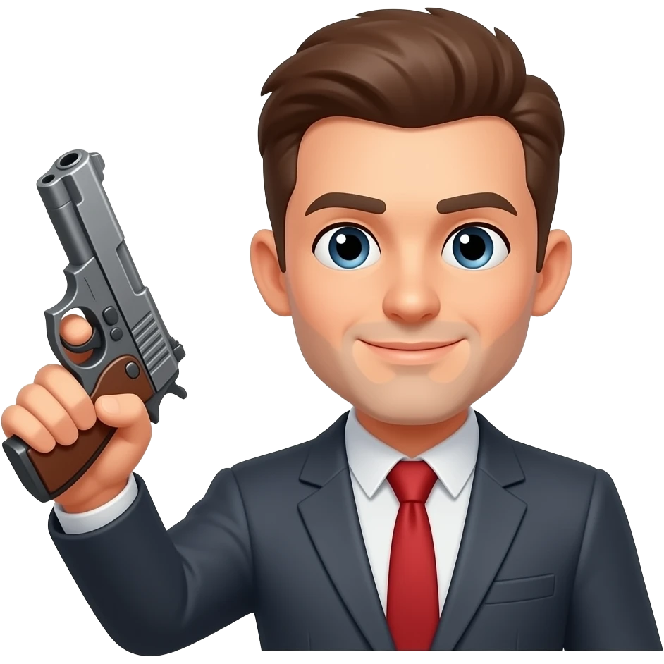 avatar with pistol emoji