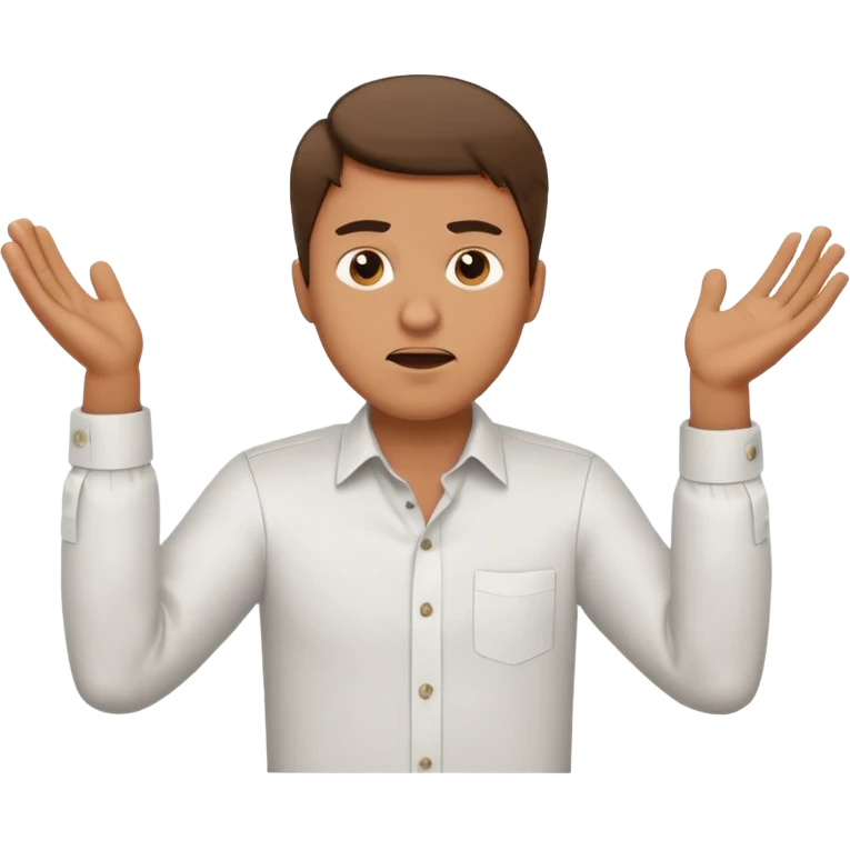 A man throwing papers in the air, frustrates emoji