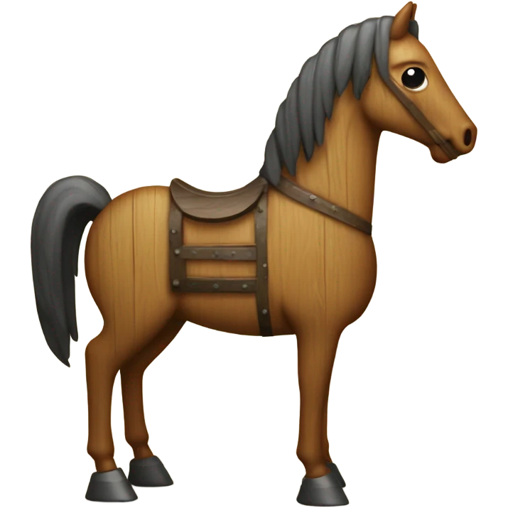 cornel tree wooden horse emoji