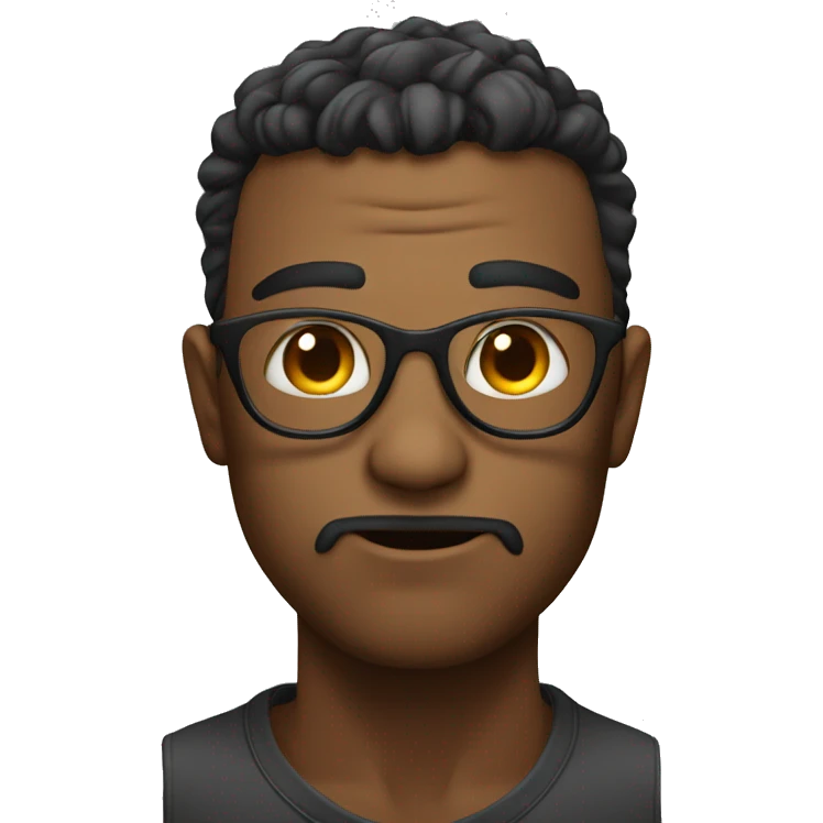 cool dude staring at you emoji