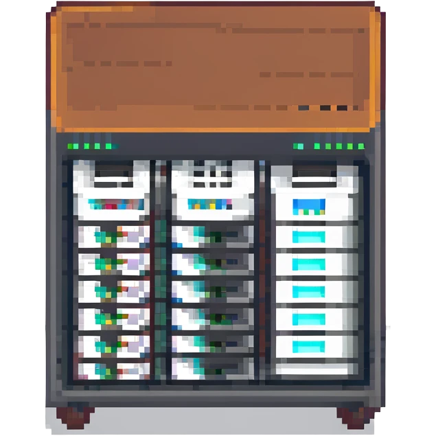 Tiny server rack emoji