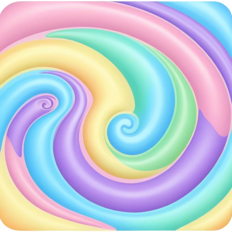 melted pastel swirly rainbow background  emoji