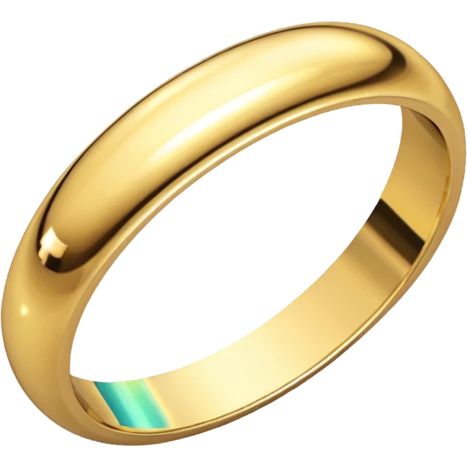Gold wedding band emoji