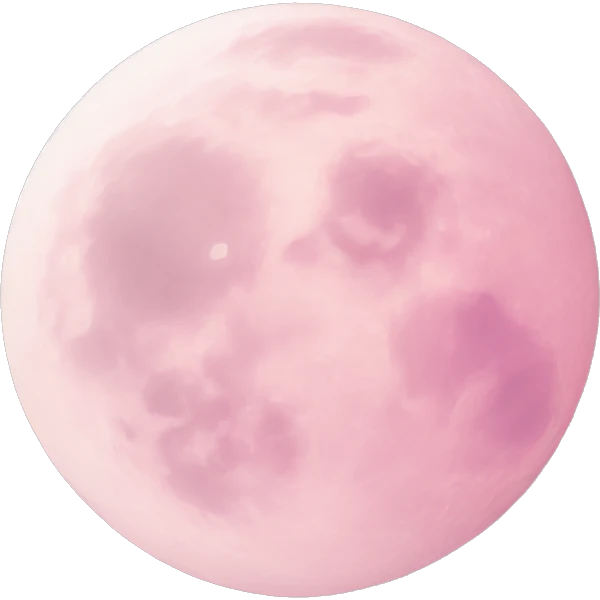 pastel pink moon emoji