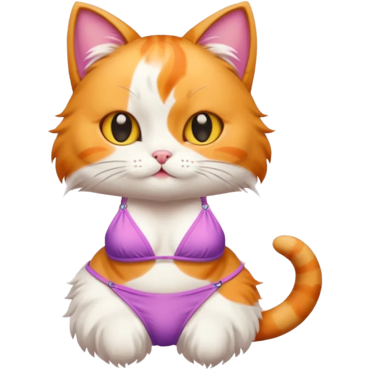 🐱 cat with bikini emoji