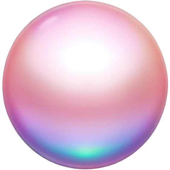 Pink pearl  emoji