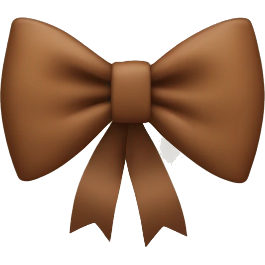 brown bow emoji