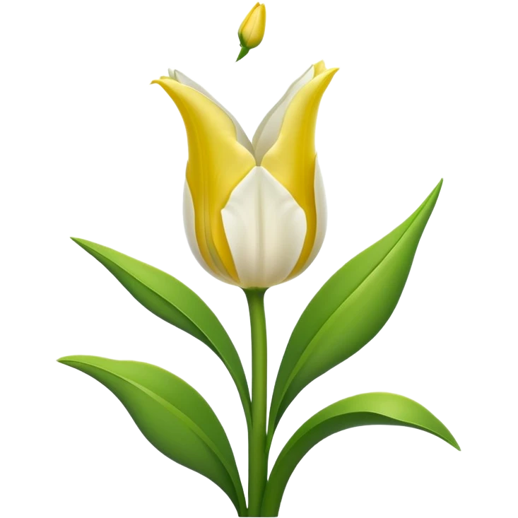 white tulip emoji