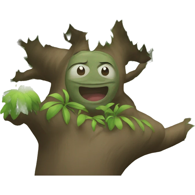 pertumbuhan pohon emoji