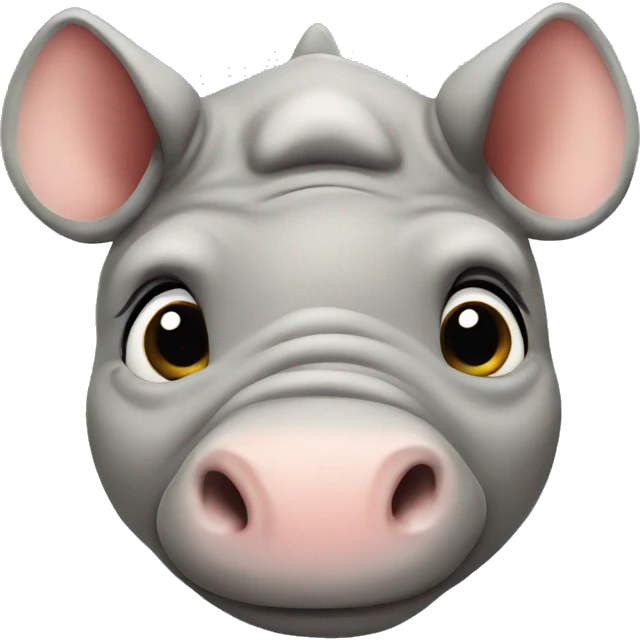 cute rhino emoji