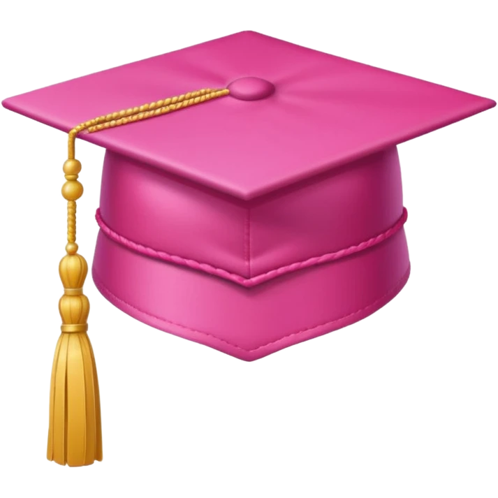 A pink graduation hat emoji