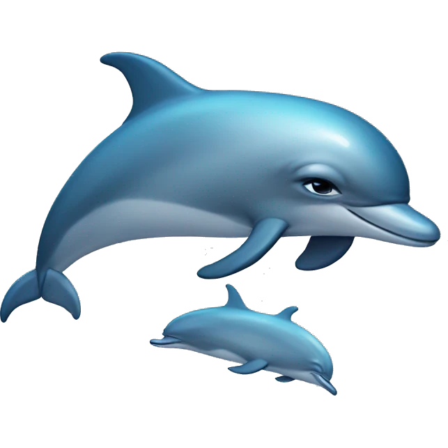 Sad dolphin emoji