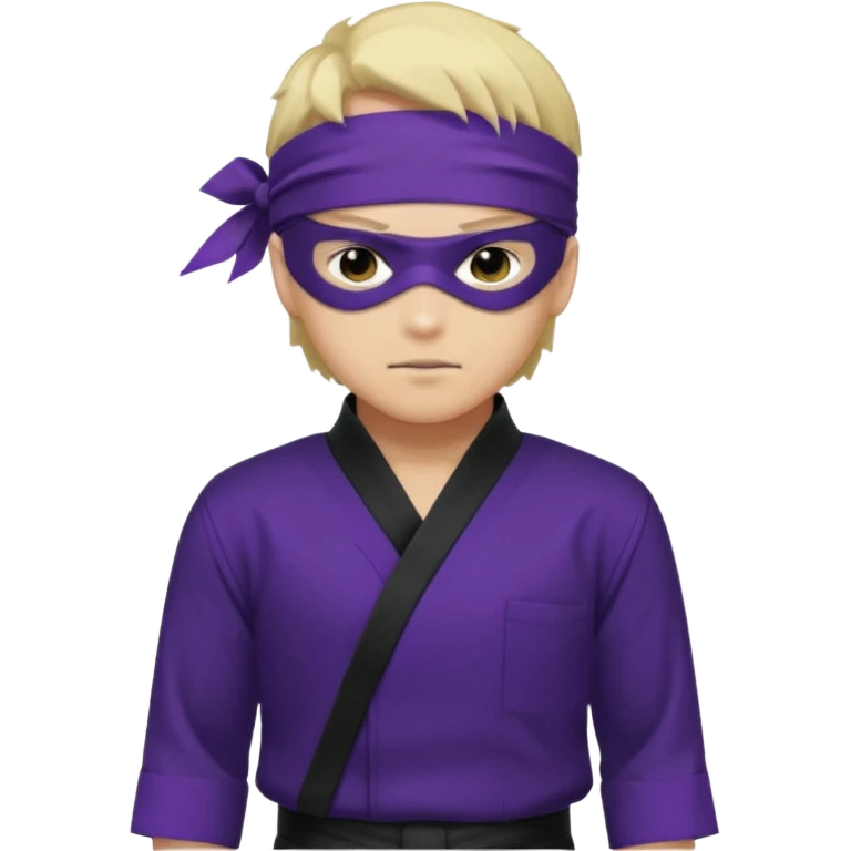 A young man named Satoru Gojo wearing a black/dark purple uniform and dark purple/ black blindfold with a confident smirk emoji