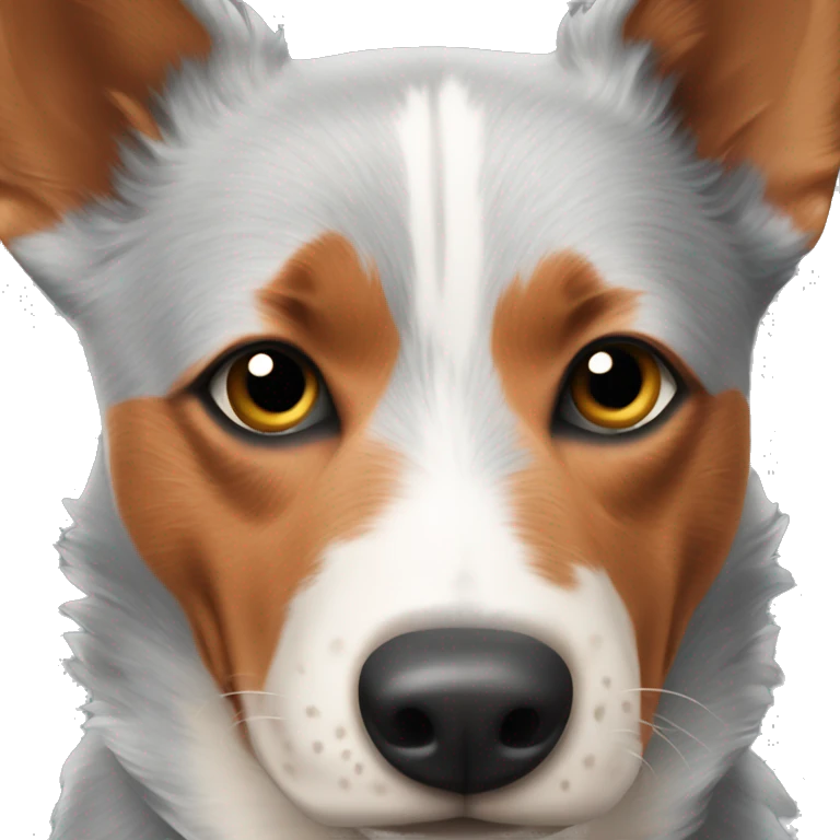 Red Australian cattle dog emoji