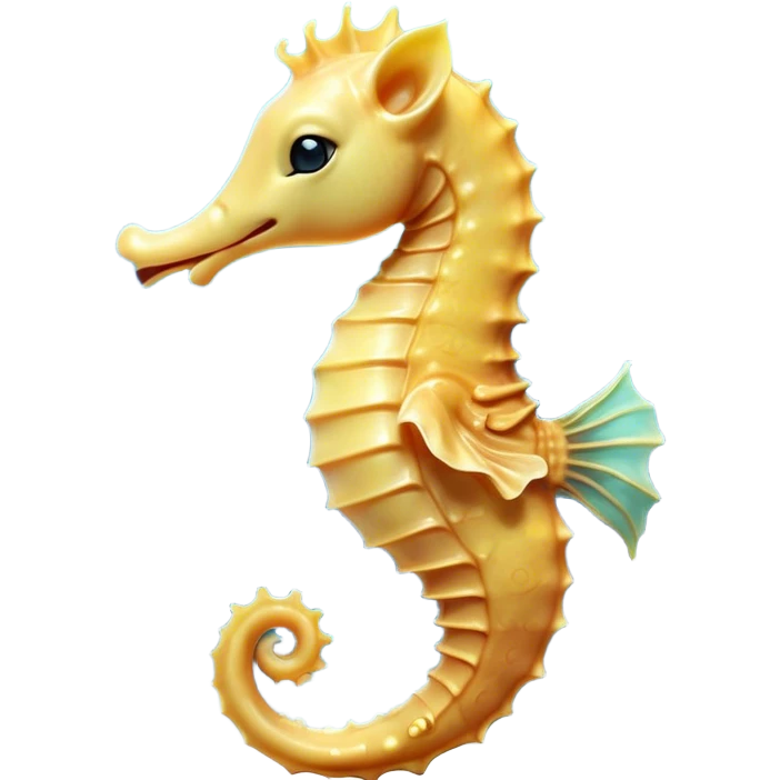 Cinematic Cute Yawning Sea Horse Portrait Emoji, Head tilted slightly with a dramatic, wide-open yawn, showcasing a petite, elegantly curved seahorse with a softly drooping tail and sleepy, half-closed eyes, Simplified yet irresistibly adorable features, highly detailed, glowing with a soft, cozy aquatic glow, high shine, relaxed yet expressive, stylized with a dash of whimsical marine charm, soft glowing outline, capturing the essence of a drowsy yet affectionate seahorse that appears ready to stretch out for a nap! emoji