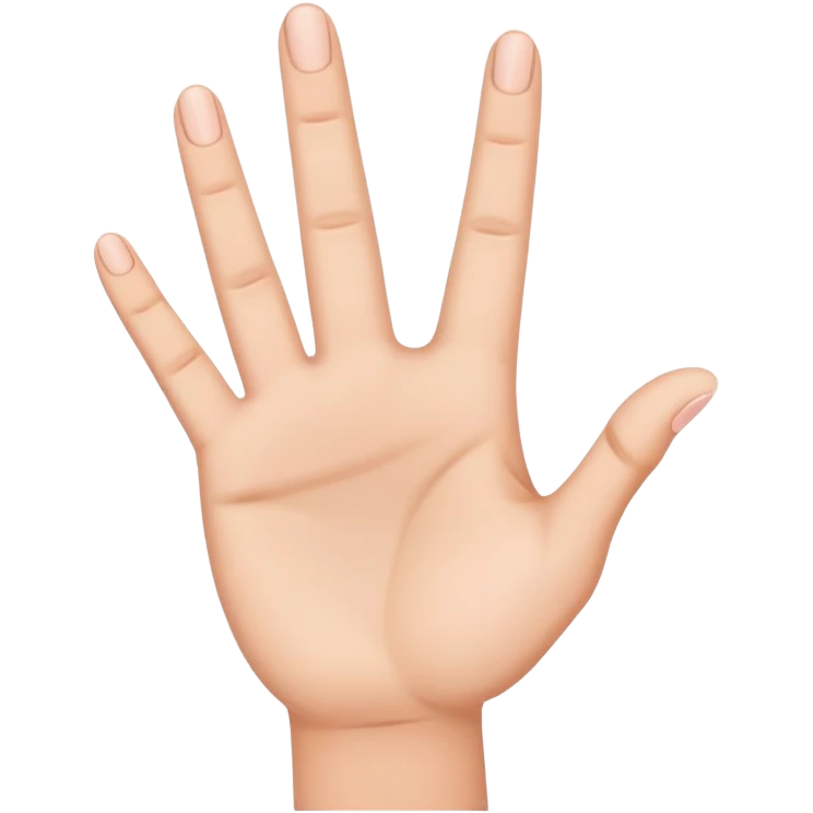 Every finger up except the pinky and index fingers  emoji