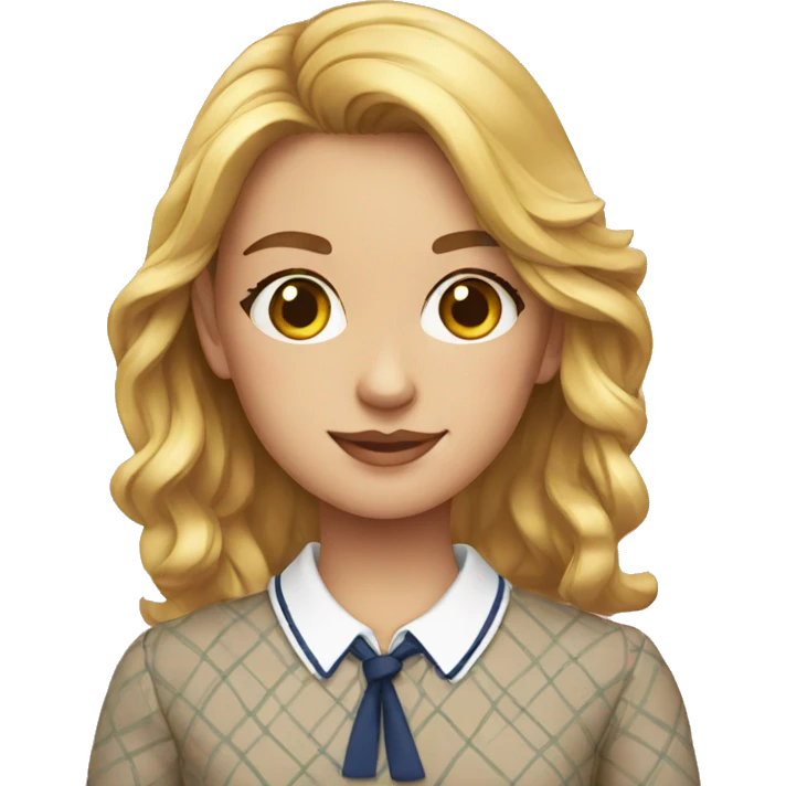 preppy girl emoji