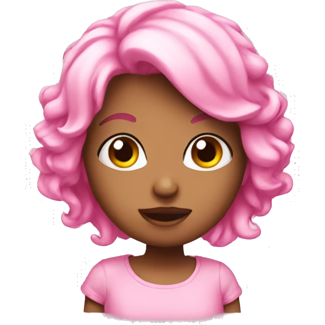 Pink cute emoji