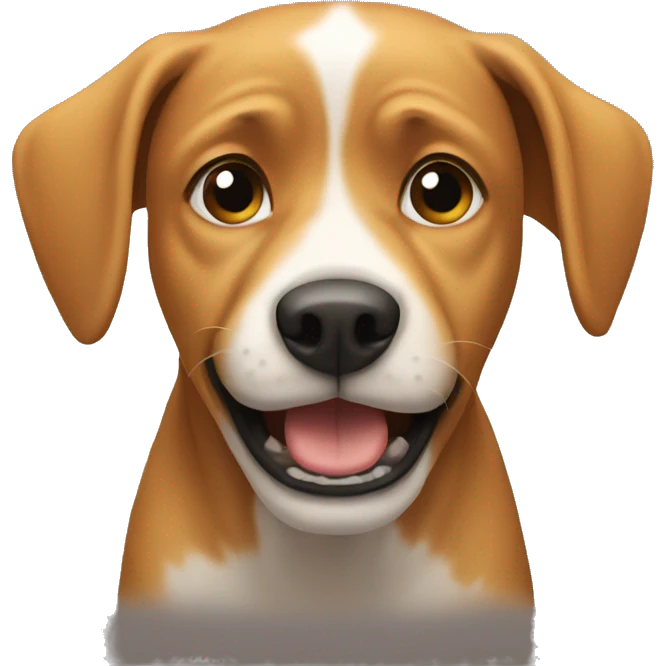 Dog cry on wc emoji