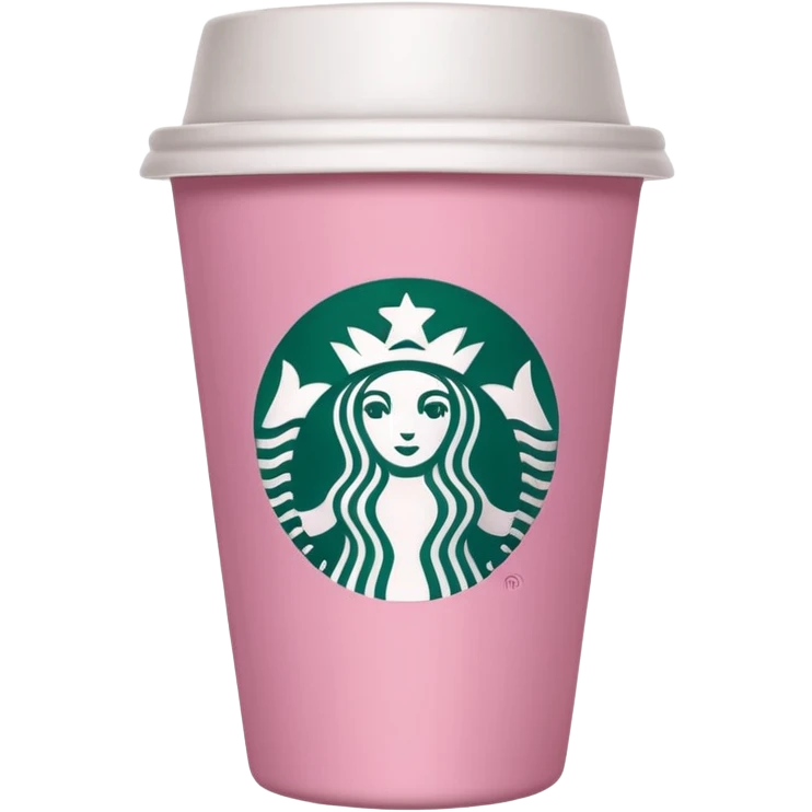 Pink starbuks emoji