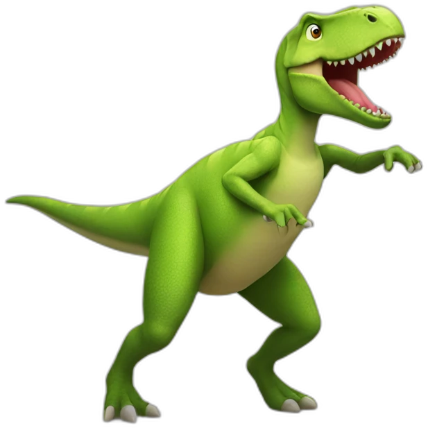 dancing dinosaur emoji