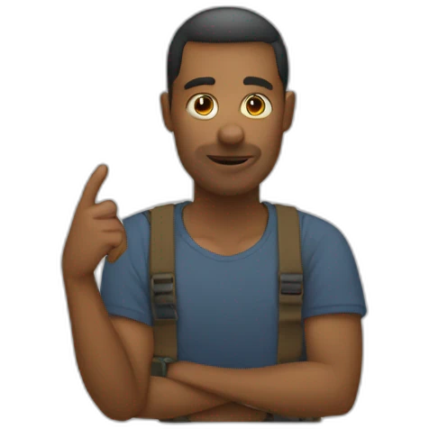 dedo mandando a callar emoji