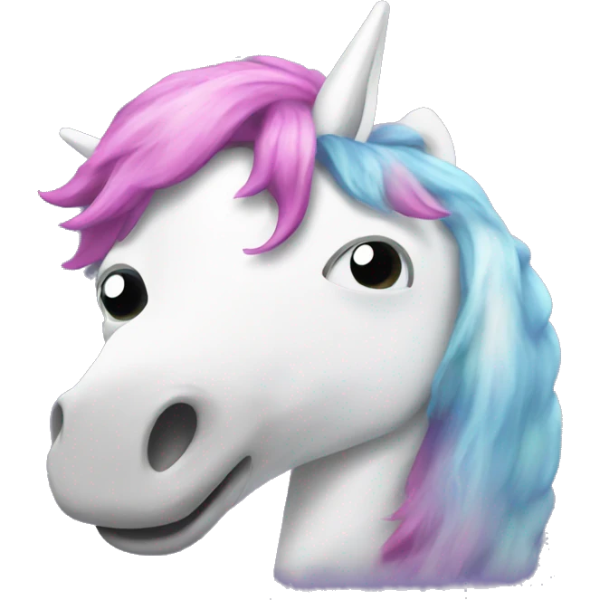 Unicorn being sneaky  emoji