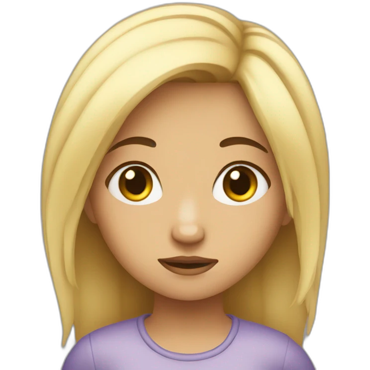 melancolic girl emoji