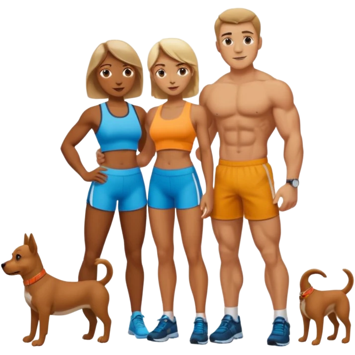 man and woman in doggy styles emoji