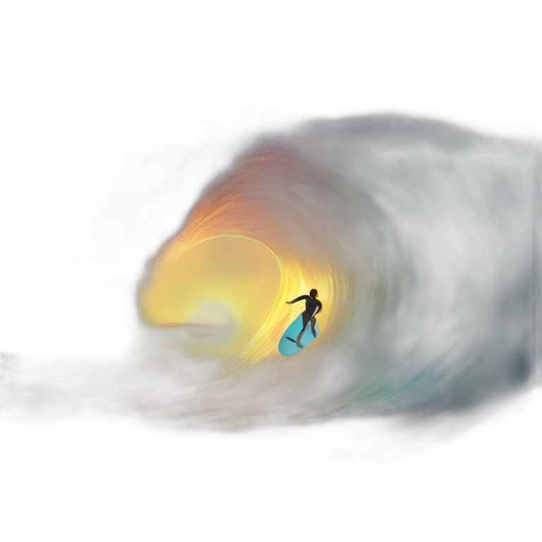 wave-surfing-at-sunset emoji